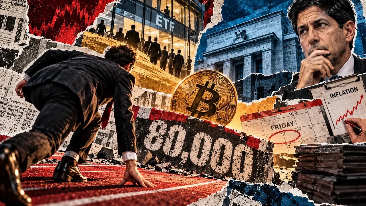 Bitcoin’in 80.000 Dolar Desteği, ETF Girişlerinin Yavaşlamasıyla Cuma Günü Enflasyon Testiyle Karşı Karşıya