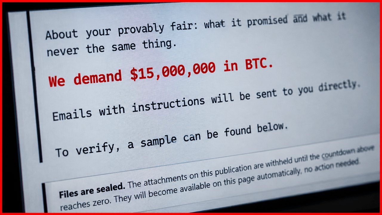 Kripto Kumarhane Gamdom, 15,4 Milyon Hesap Verisi İçin 15 Milyon Dolarlık Bitcoin Fidyeciliğiyle Karşı Karşıya