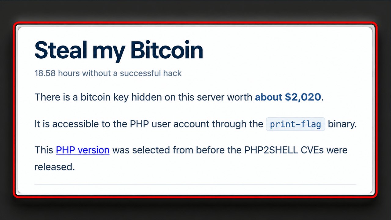 Steal My Bitcoin Projesinde Sona Erdi: 2 Bin Dolarlık Ödül 19 Saat İçinde Hacklendi